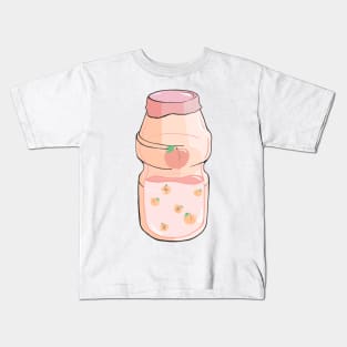 Peach Yogurt Drink! Kids T-Shirt